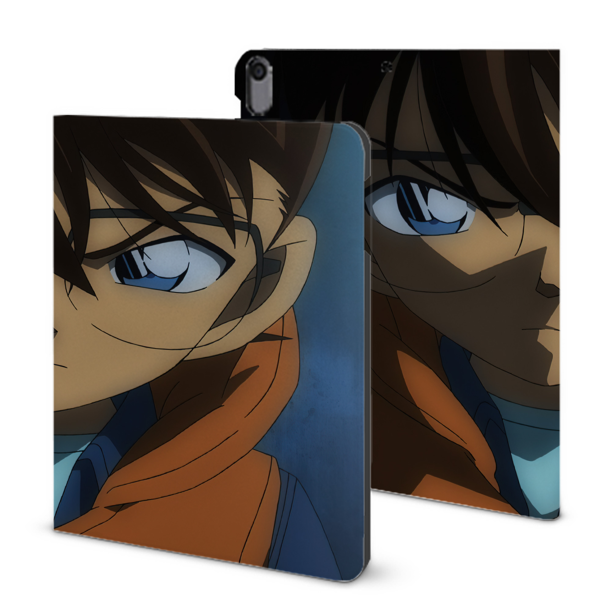 （画像用） 名探偵コナン Detective Conan IPad ケース ブック型 PUレザー TPU 耐衝撃 軽量 薄型 ペン収納なし 全面保護 IPad 各モデル対応